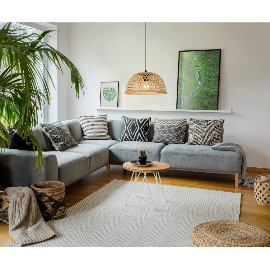 Eglo 43253 - Kattokruunu narulla CLAVERDON 1xE27/40W/230V halkaisija 370mm