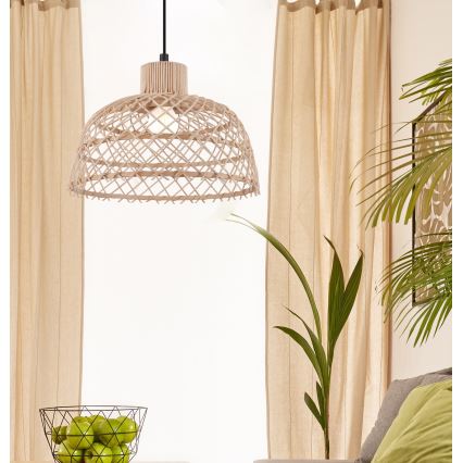 Eglo 43285 - Kattokruunu narulla AUSNBY 1xE27/40W/230V