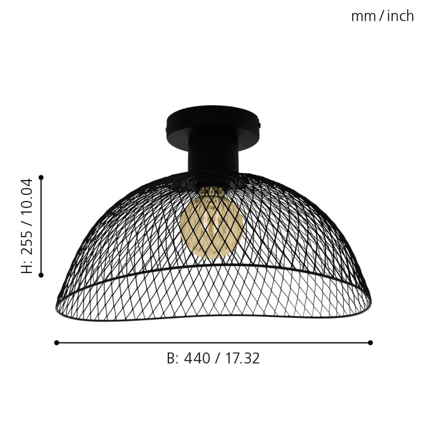 Eglo 43303 - Kattovalo POMPEYA 1xE27/60W/230V