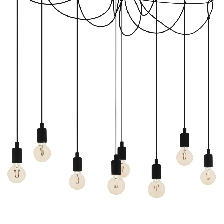 Eglo 43322 - Kattokruunu narulla HOGSMILL 8xE27/40W/230V