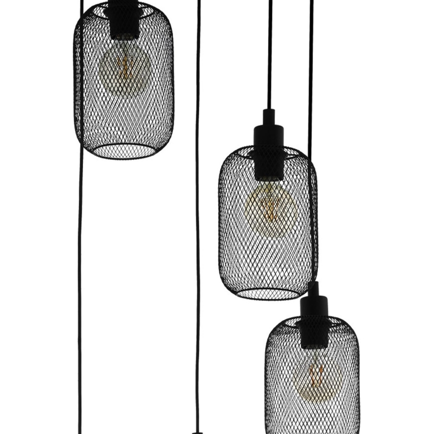 Eglo 43334 - Kattokruunu narulla WRINGTON 5xE27/60W/230V