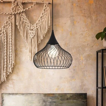 Eglo 43344 - Kattokruunu narulla STAVERTON 1xE27/60W/230V