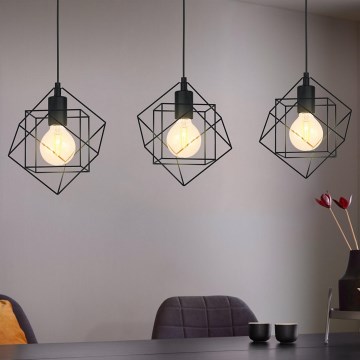 Eglo 43361 - Kattokruunu narulla STRAITON 3xE27/60W/230V