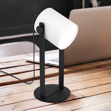 Eglo 43428 - Pöytävalaisin HORNWOOD 1 1xE27/28W/230V