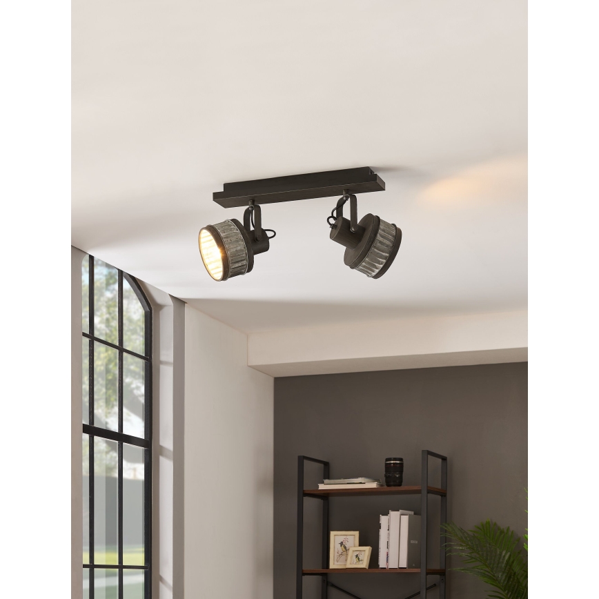 Eglo 43445 - Kohdevalaisin TURROCK 2xE27/28W/230V