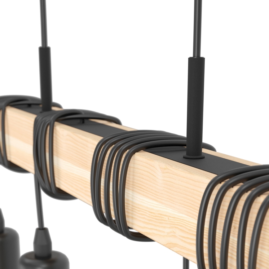 Eglo - Riippuvalaisin kaapelilla TOWNSHEND 4xE27/60W/230V