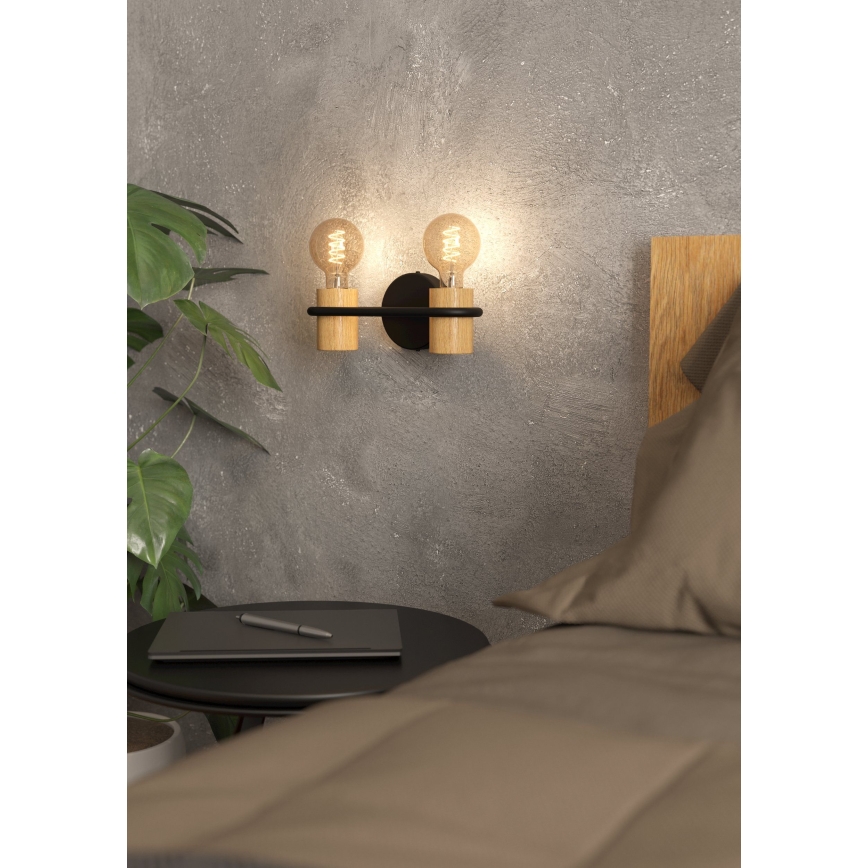 Eglo - Seinävalaisin 2xE27/40W/230V