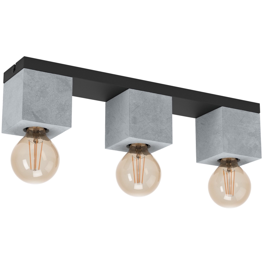 Eglo 43596 - Pintakiinnitteinen kattovalaisin PRESTWICK 3xE27/40W/230V