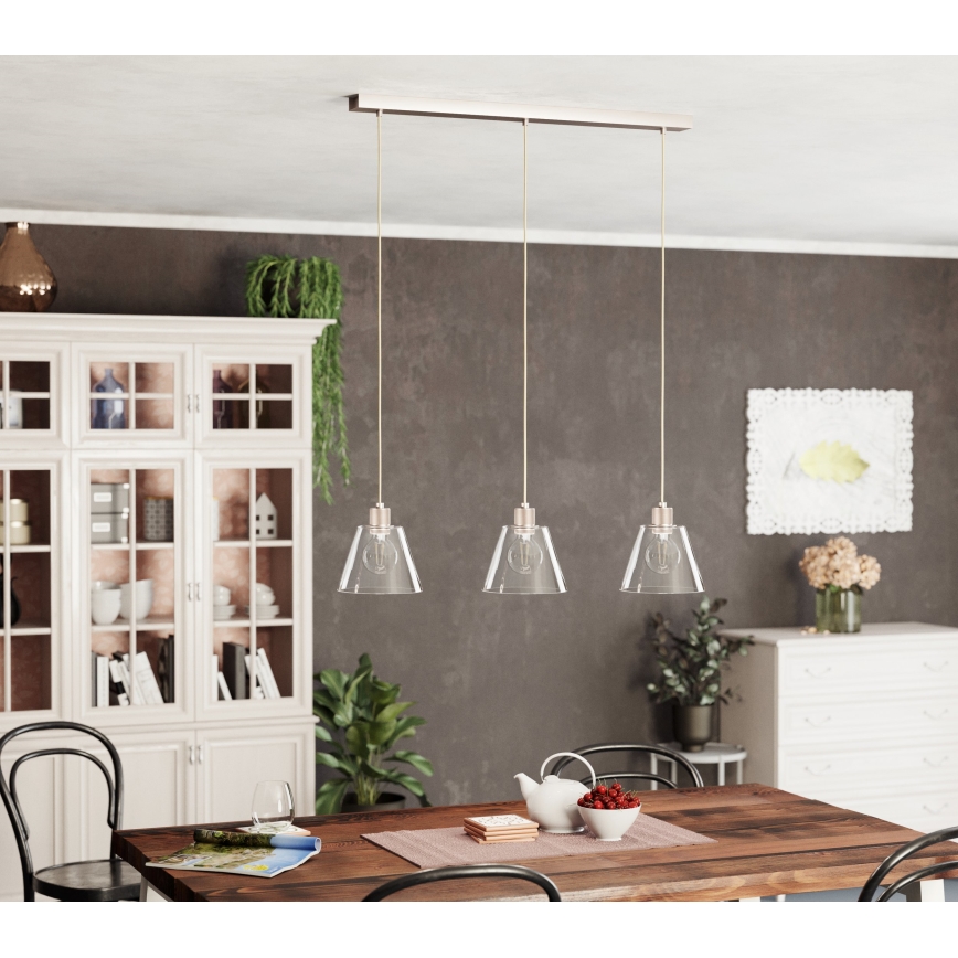 Eglo - Kattokruunu johdossa 3xE27/40W/230V