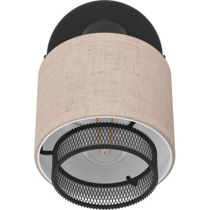 Eglo - Seinäkohdevalo 1xE14/40W/230V musta/beige