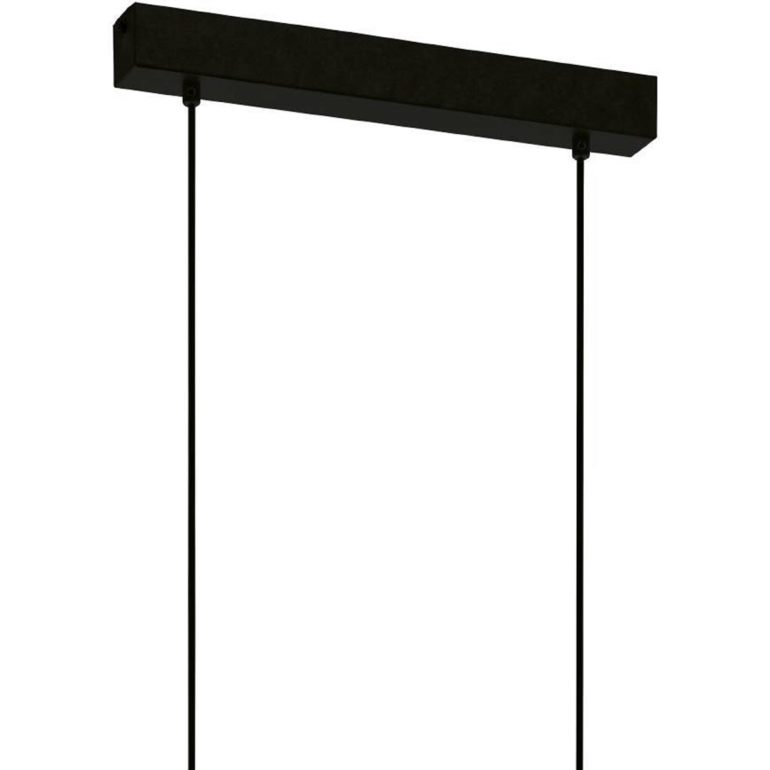 Eglo 43712 - Kattokruunu johdossa TOWNSHEND 6xE27/60W/230V musta