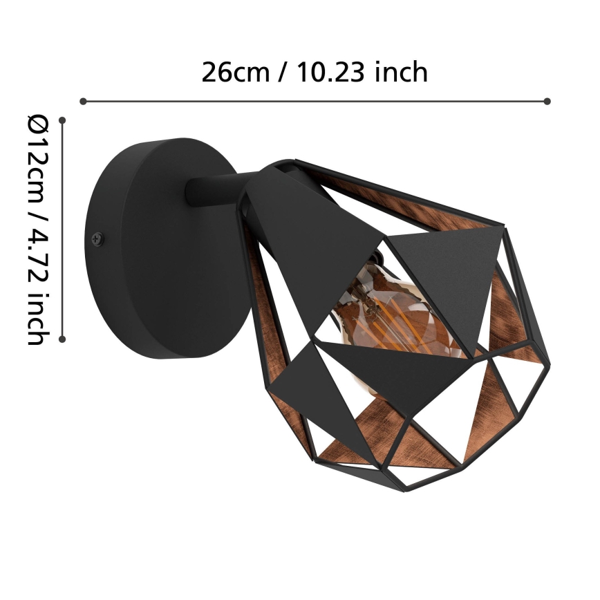 Eglo - Seinäkohdevalo 1xE27/40W/230V