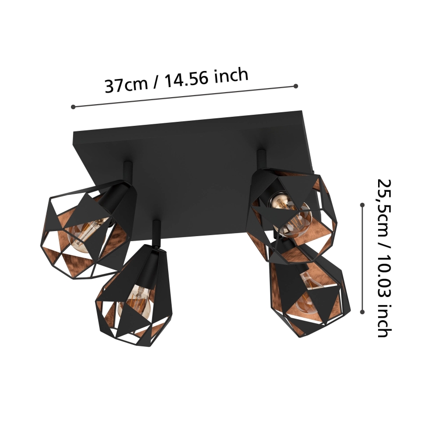 Eglo - Kohdevalo 4xE27/40W/230V