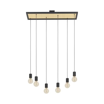 Eglo - Kattokruunu johdossa 6xE27/40W/230V