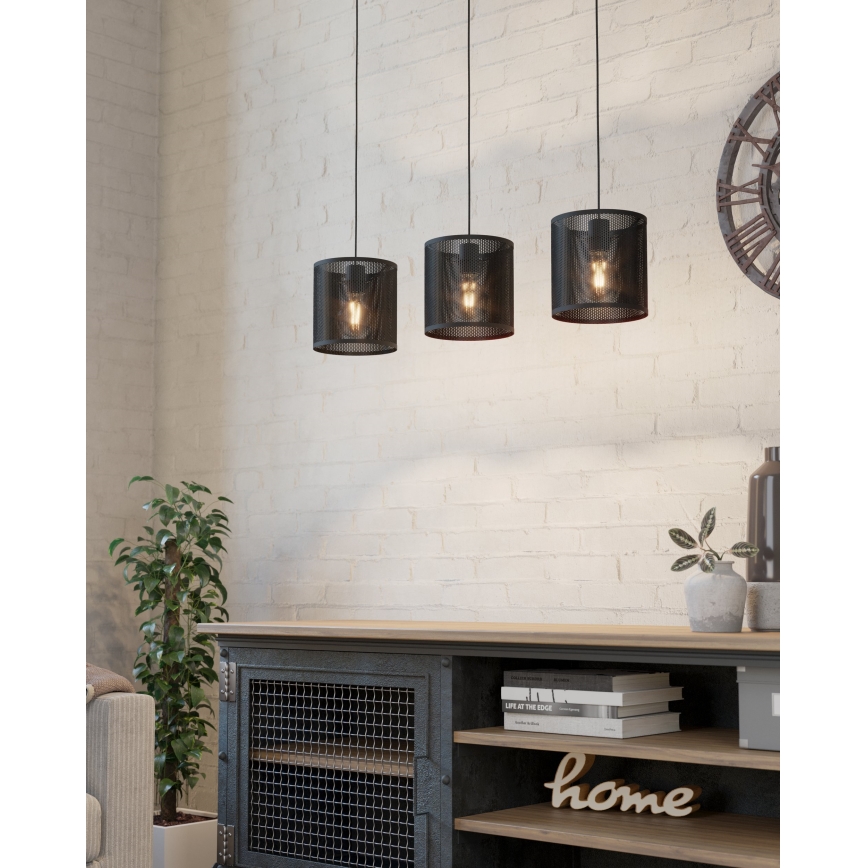 Eglo - Kattokruunu johdossa 3xE27/40W/230V