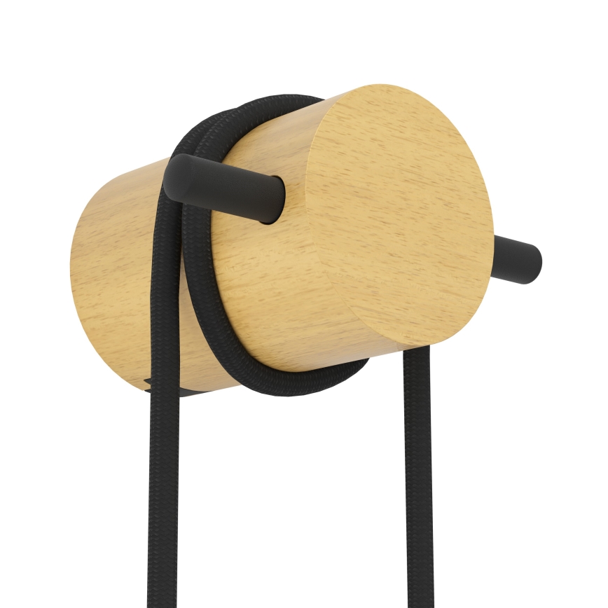 Eglo - Seinävalaisin 1xE27/13W/230V musta/beige