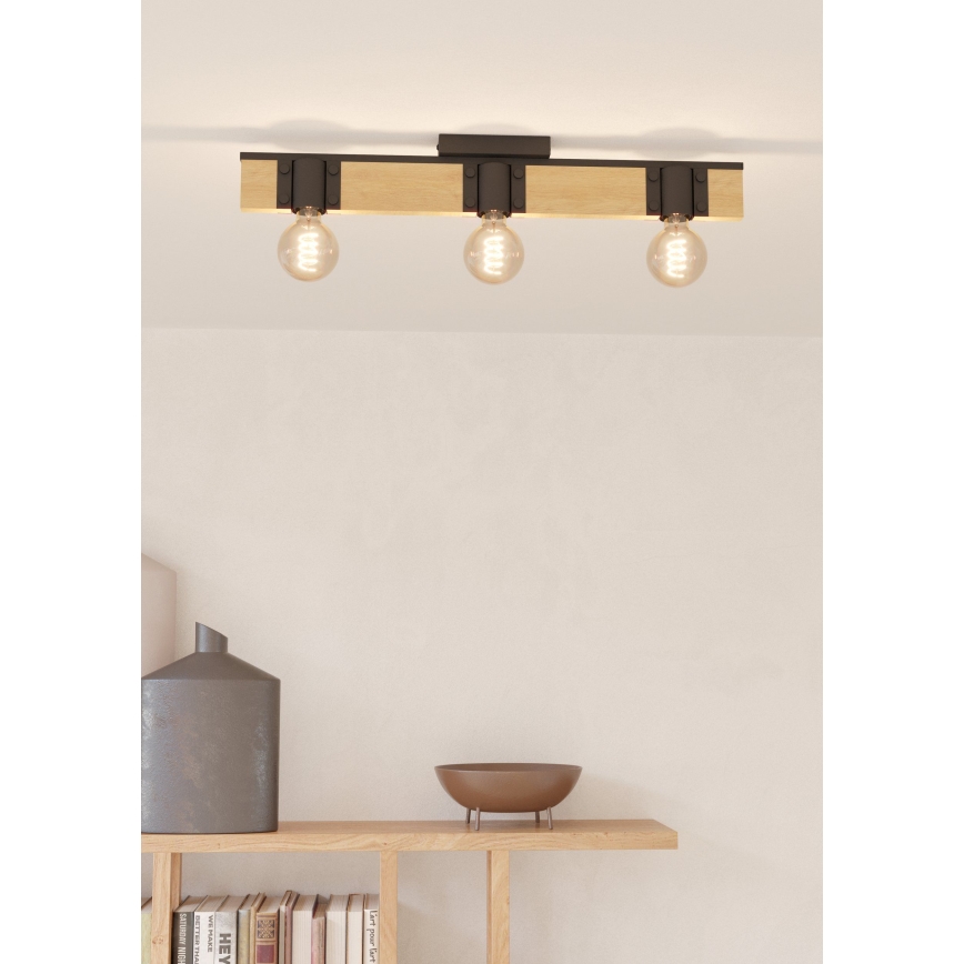 Eglo - Kattovalo 3xE27/40W/230V