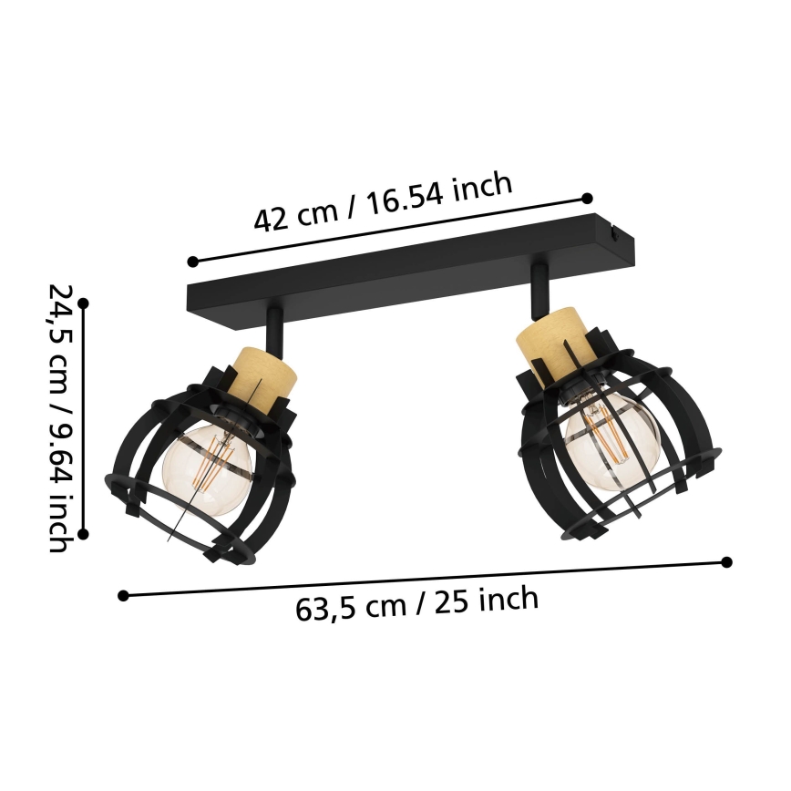 Eglo - Kohdevalo 2xE27/40W/230V