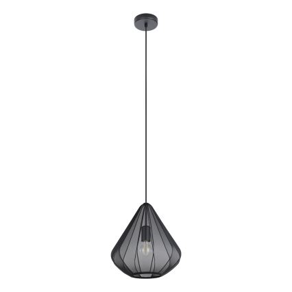 Eglo - Kattokruunu johdossa 1xE27/40W/230V halkaisija 33,5 cm musta