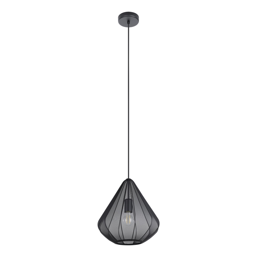 Eglo - Kattokruunu johdossa 1xE27/40W/230V halkaisija 33,5 cm musta