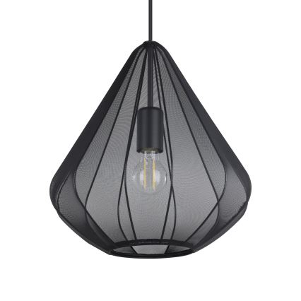 Eglo - Kattokruunu johdossa 1xE27/40W/230V halkaisija 33,5 cm musta