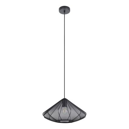 Eglo - Kattokruunu johdossa 1xE27/40W/230V halkaisija 42,5 cm musta