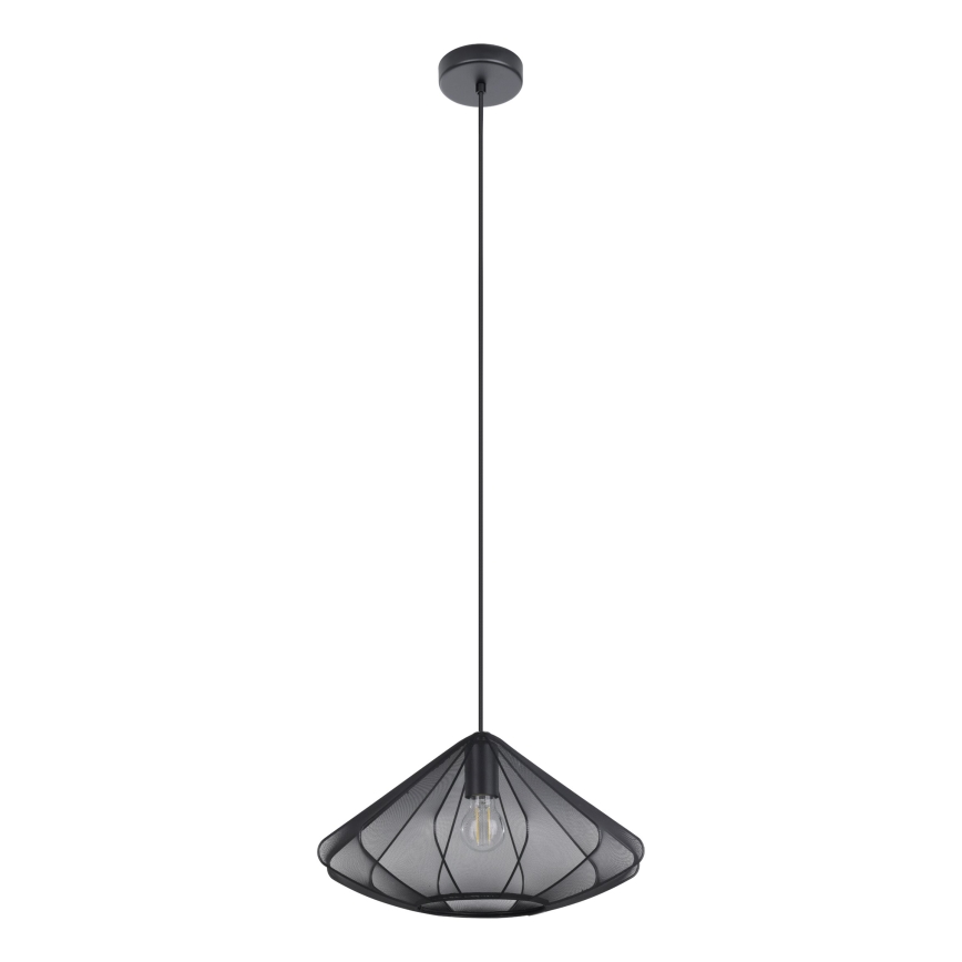 Eglo - Kattokruunu johdossa 1xE27/40W/230V halkaisija 42,5 cm musta
