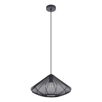 Eglo - Kattokruunu johdossa 1xE27/40W/230V halkaisija 42,5 cm musta