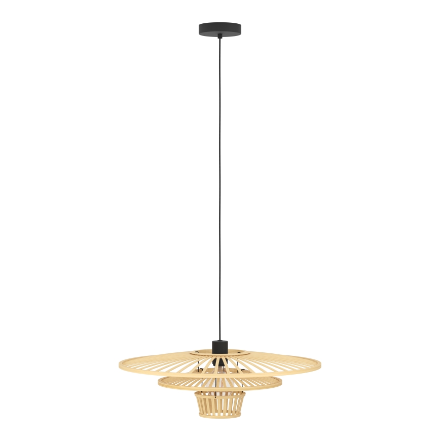 Eglo - Riippuvalaisin vaijerilla 1xE27/40W/230V bambu