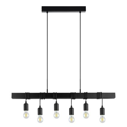 Eglo - TOWNSHEND riippuvalaisin vaijerilla 6xE27/60W/230V