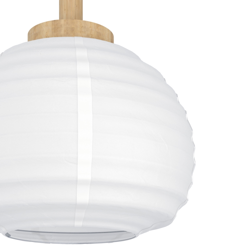 Eglo - Riippuvalaisin vaijerilla 3xE27/40W/230V valkoinen/beige