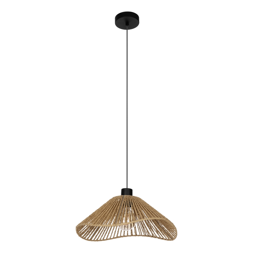 Eglo - Kattokruunu johdossa 1xE27/60W/230V ruskea