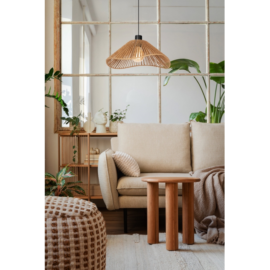 Eglo - Kattokruunu johdossa 1xE27/60W/230V ruskea