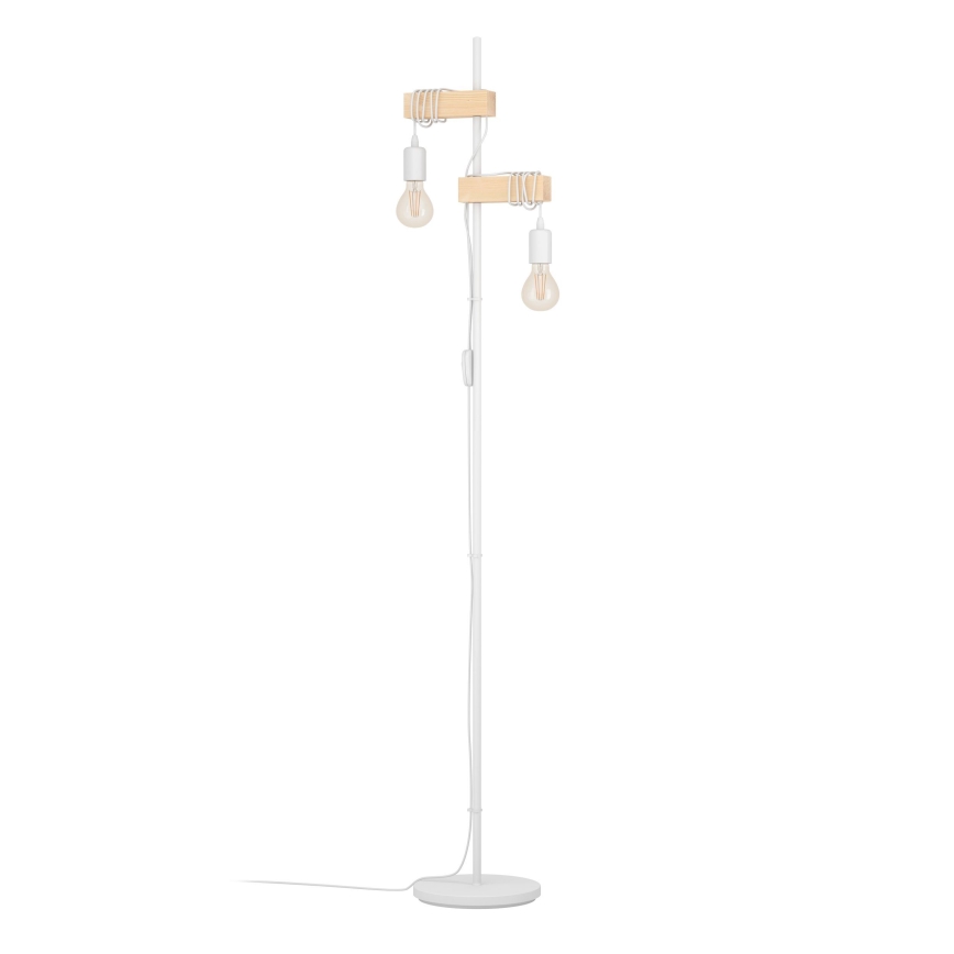 Eglo 44083 - Lattiavalaisin TOWNSHEND 2xE27/10W/230V valkoinen