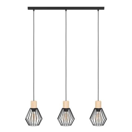 Eglo - Kattokruunu johdossa 3xE27/60W/230V