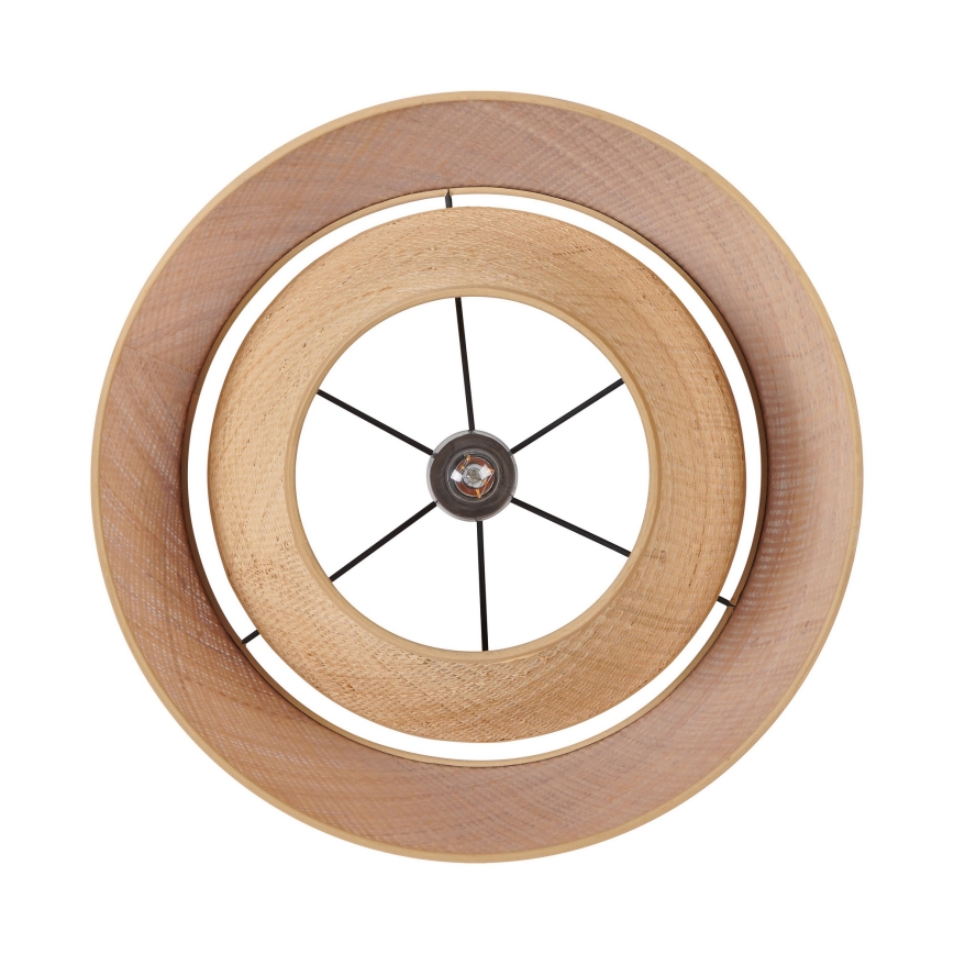 Eglo - Riippuvalaisin roikkuvalla johdolla 1xE27/60W/230V, juutti