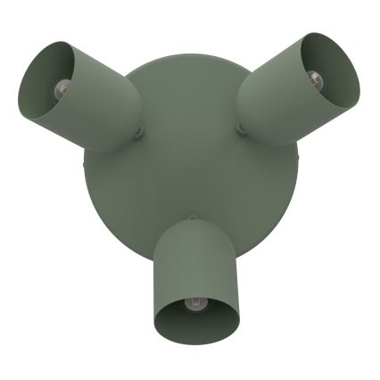 Eglo - Spottivalaisin 3xE14/40W/230V halkaisija 25 cm, vihreä