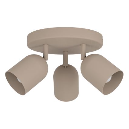 Eglo - Kohdevalaisin 3xE14/40W/230V halkaisija 25 cm beige