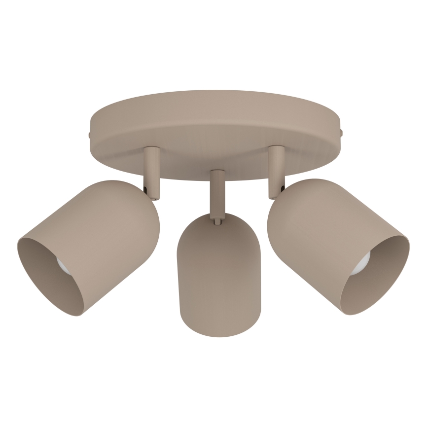 Eglo - Kohdevalaisin 3xE14/40W/230V halkaisija 25 cm beige
