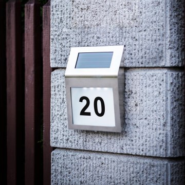 Eglo 48875 - LED-aurinkokennonumero LED/1,2W/1,2V 300 mAh IP44 mattakromi