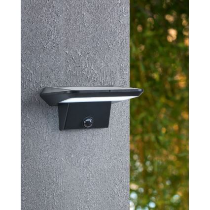 Eglo - LED aurinkokäyttöinen seinävalaisin tunnistimella LED/20W/3,7V 2000 mAh IP44