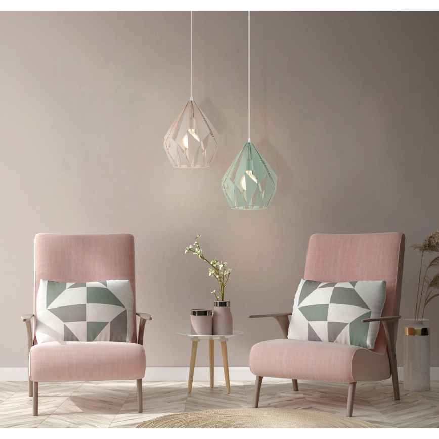 EGLO 49024 - Kattokruunu narulla CARLTON-P 1xE27/60W/230V