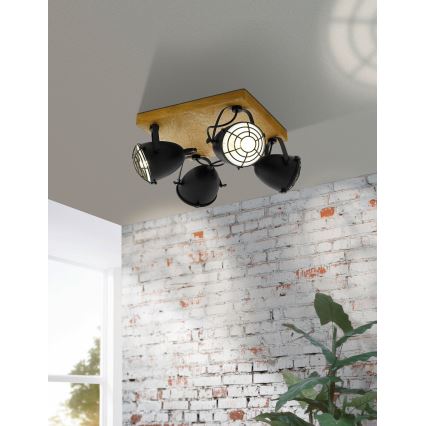 Eglo 49079 - Spottivalaisin GATEBECK 4xE14/40W/230V