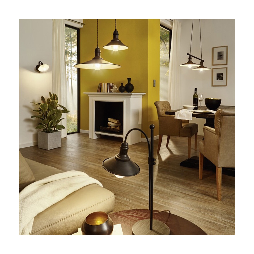 Eglo 49459 - Pöytävalaisin STOCKBURY 1xE27/60W/230V