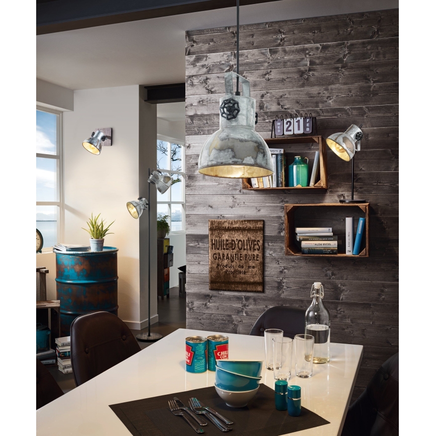 Eglo 49619 - Kattokruunu narulla BARNSTAPLE 1xE27/40W/230V