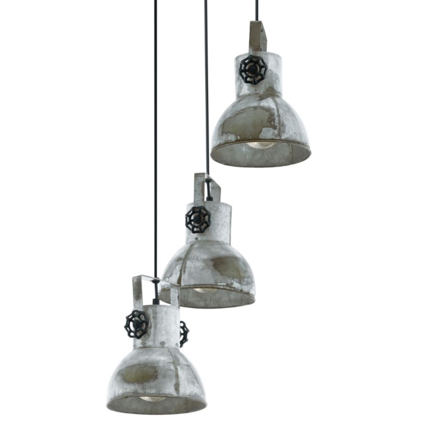 Eglo 49647 - Kattokruunu narulla BARNSTAPLE 3xE27/40W/230V