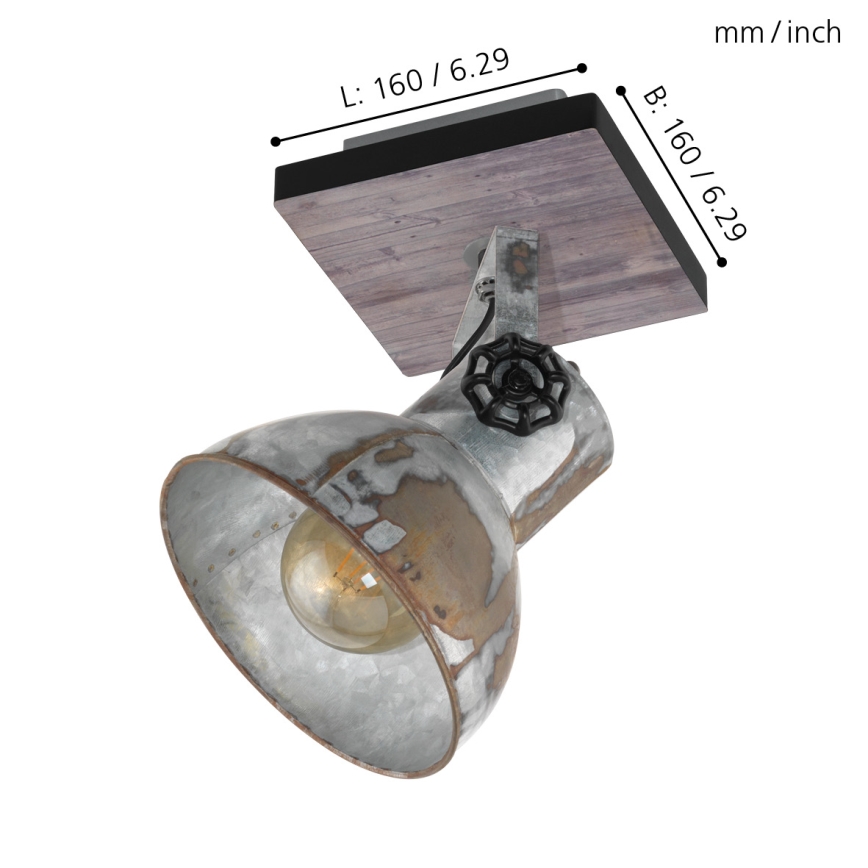 Eglo 49648 - Kohdevalo BARNSTAPLE 1xE27/40W/230V