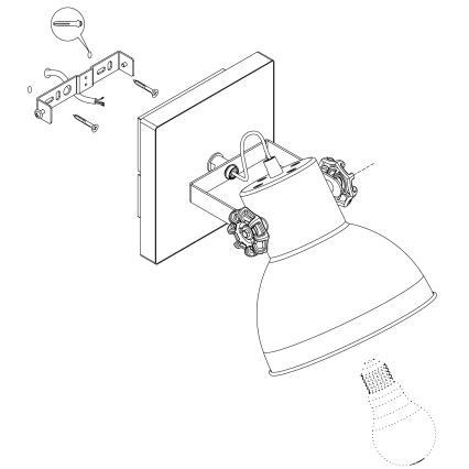 Eglo 49648 - Kohdevalo BARNSTAPLE 1xE27/40W/230V