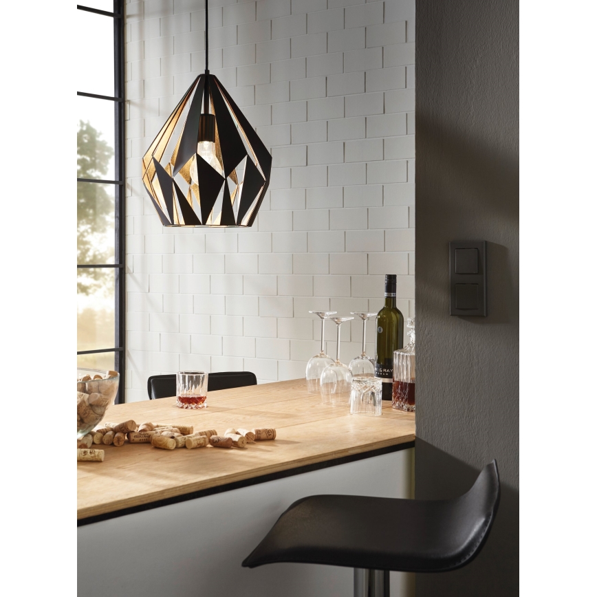 Eglo 49931 - Riippuvalaisin CARLTON 1 1xE27/60W/230V