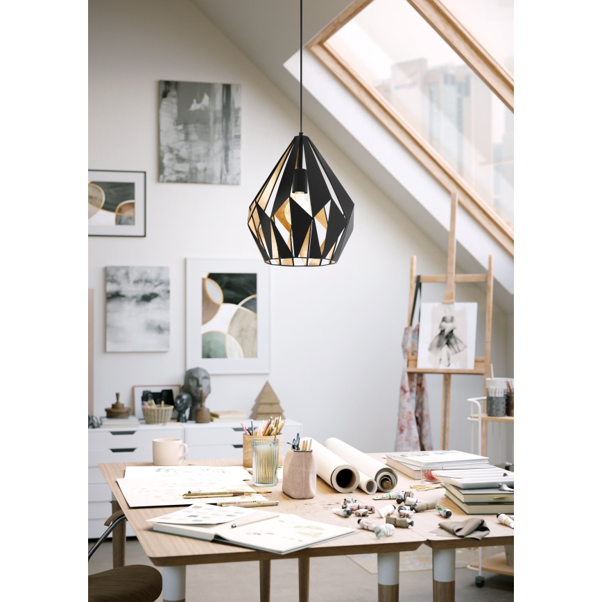 Eglo 49931 - Riippuvalaisin CARLTON 1 1xE27/60W/230V